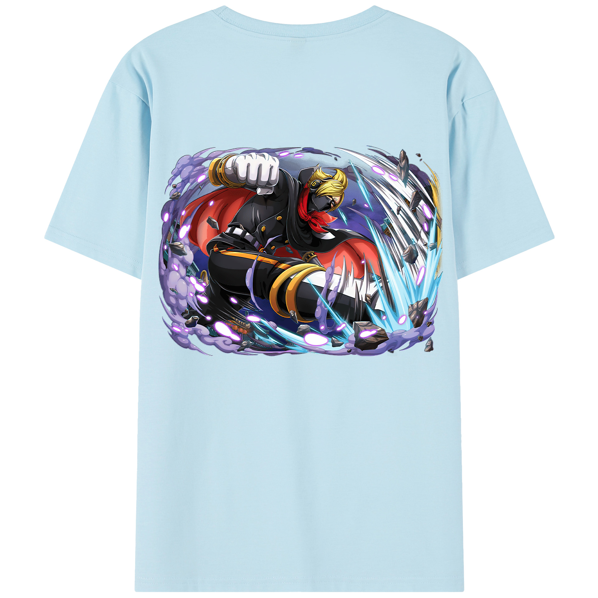 ワンピース ロロノア・ゾロ ONE PIECE Roronoa Zoro 綿100％半袖Tシャツ（背面プリント）